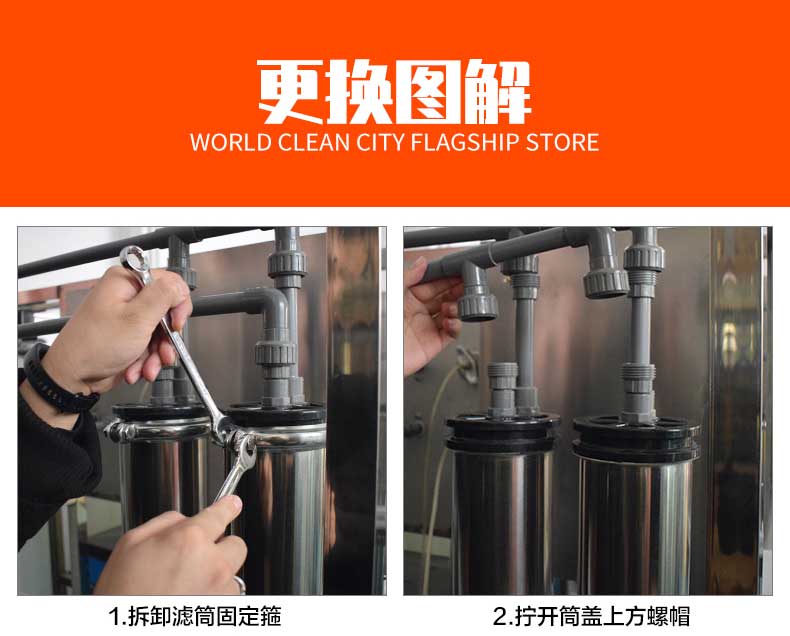 顺河回族反渗透设备更换RO膜操作手册及步骤